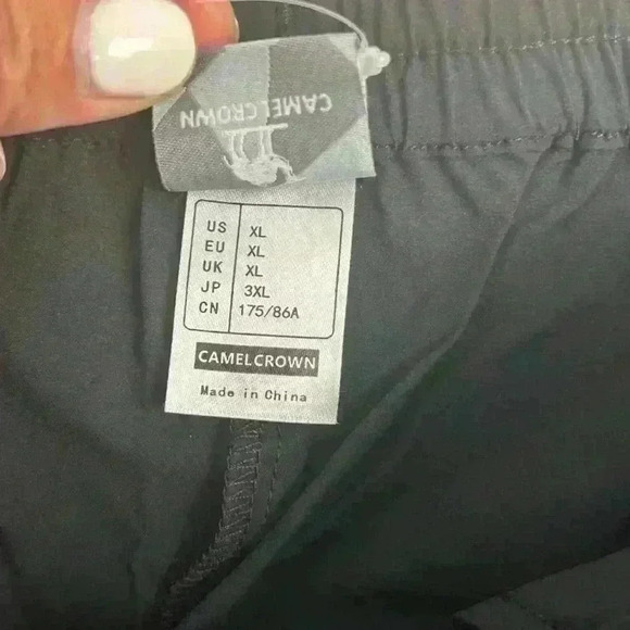 Camel Crown Women's XL Black Wide-Leg Quick-Dry Capri Pants - Picture 10 of 13